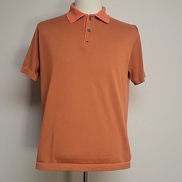 St. Croix Hetitage Collection polo with never roll collar. Size L. - Picture 1 of 6